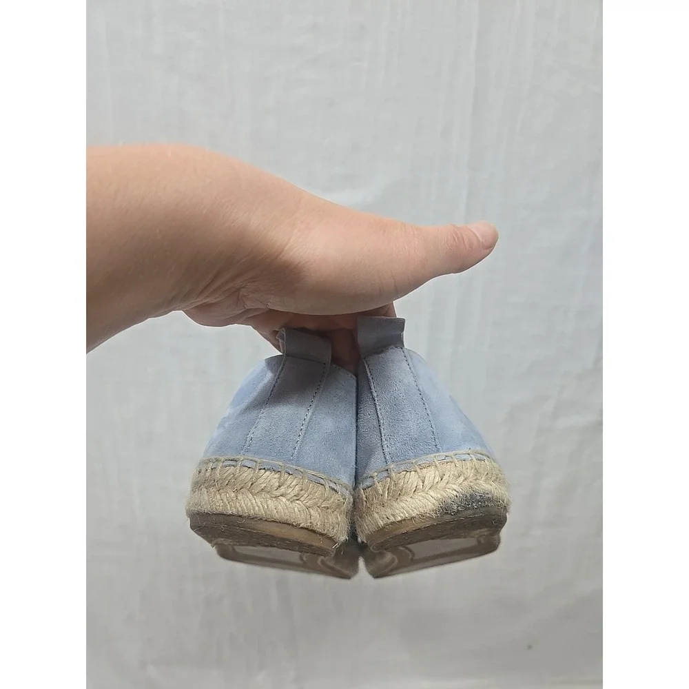 Passeggiando Ravello Women EU 41‎ US 10 Blue Suede Espadrilles Flats Shoes Spain